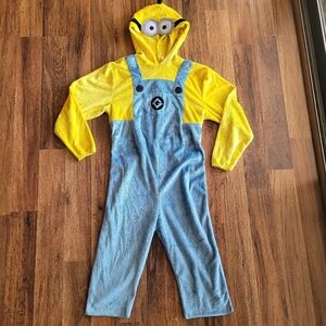 Minion Costume One Poece Hooded Costumr size 6-7